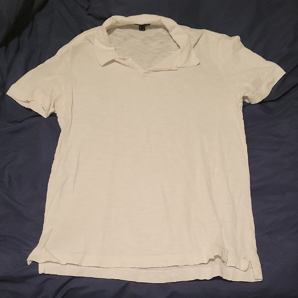 Theory Men's Cream Polo Shirt